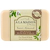 A La Maison de Provence, Мыло для рук и тела (твердое), сладкий миндаль, 8,8 унций (250 гр)