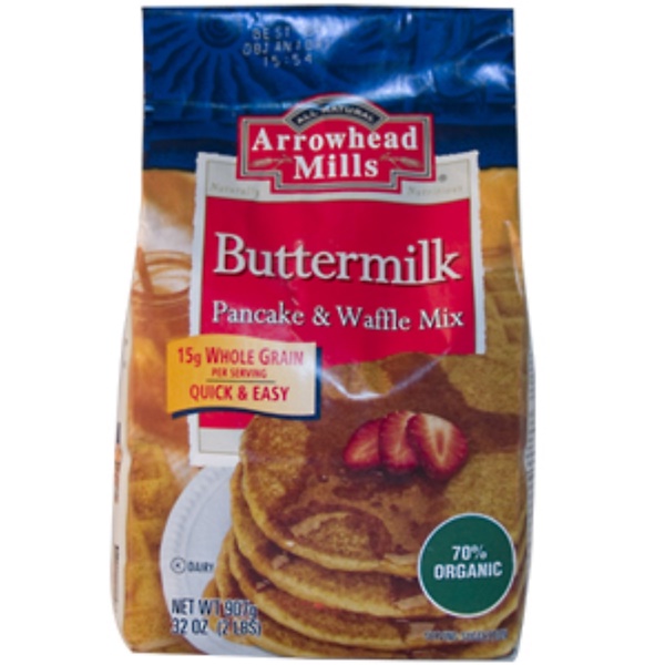 Arrowhead Mills, Buttermilk Pancake & Waffle Mix, 32 oz ...