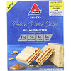 Atkins, Протеиновые вафли, арахисовая паста, 5 шт., 36 г каждая