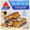 Atkins, Снек, батончик с помадкой с арахисовым маслом, 5 батончиков, весом 35 г (1,2 унции) каждый