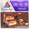Atkins, Endulge, батончик с карамелью и орехами, 5 батончиков, 34 г каждый