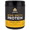 Dr. Axe / Ancient Nutrition, "Белок костного бульона", белковый порошок со вкусом бананового крема, 17,3 унции (490 г)