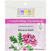 Aura Cacia, Минеральная ароматерапевтическая ванна, Comforting Geranium, 70.9 г