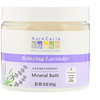 Aura Cacia, Ароматерапевтическое минеральное средство для ванны, расслабляющая лаванда, 16 унций (454 г)
