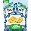 Bubba's Fine Foods, Банановые чипсы с чесноком, 2,7 унций (77 г)