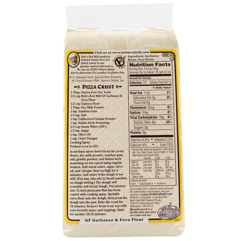Bob's Red Mill, GF Garbanzo & Fava Flour, 22 oz (623 g) iHerb