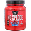 BSN, N.O.-Xplode, предтренировочный комплекс для повышения продуктивности, голубая малина, 1,11 кг (2,45 фунта)
