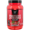 BSN, Syntha-6 Isolate, сухая смесь для приготовления протеиновых коктейлей, со вкусом клубники, 912 г (2,01 фунтов)