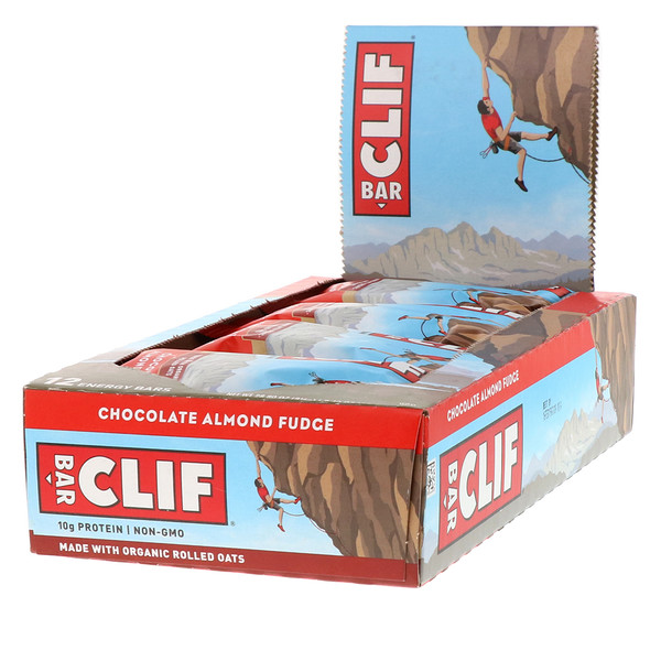Clif Bar, Energy Bar, Chocolate Almond Fudge, 12 Bars, 2.40 oz (68 g) Each