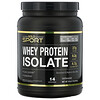 California Gold Nutrition, SPORT, изолят сывороточного протеина, без добавок, 90% протеина, быстрое всасывание, легкое усвоение, из молока класса A от одного поставщика из штата Висконсин, США, 454 г (1 фунт)