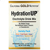 California Gold Nutrition, HydrationUP, смесь для напитка с электролитами, комбинированный набор из 20 пакетов весом 0,15 унции (4,2 г) каждый