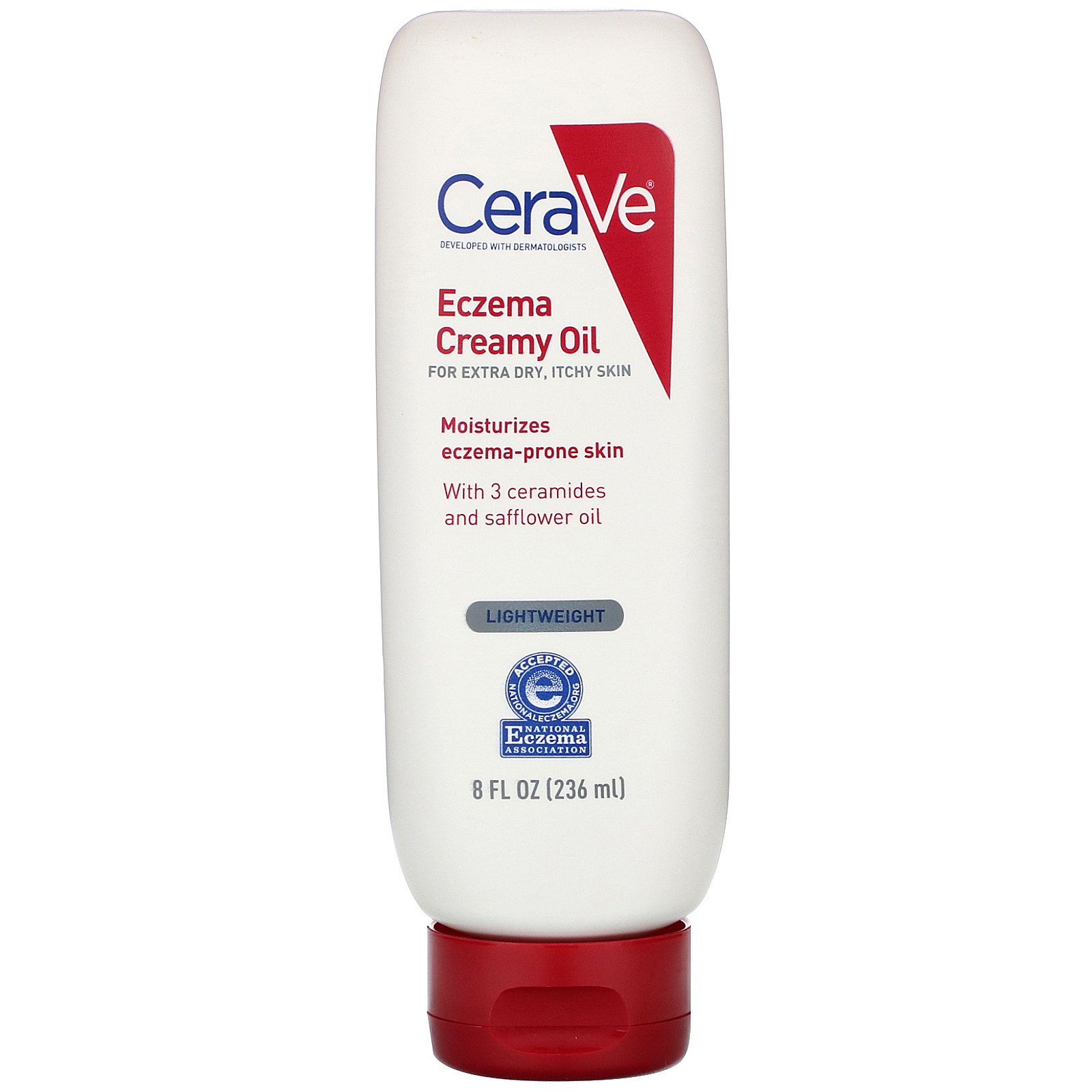 CeraVe, Eczema Creamy Oil, For Extra Dry, Itchy Skin, 8 fl oz (236 ml