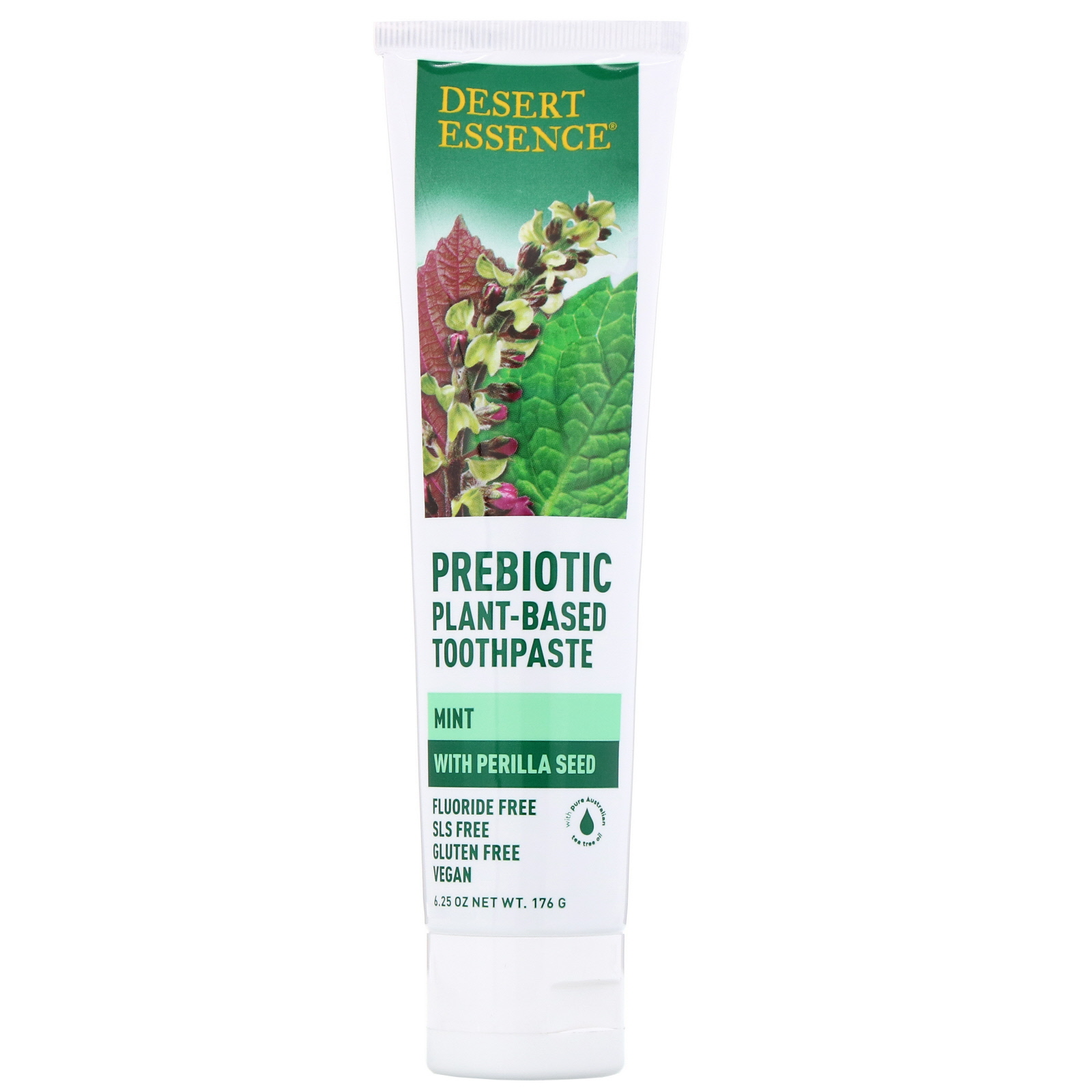 Desert Essence, Prebiotic, PlantBased Toothpaste, Mint, 6