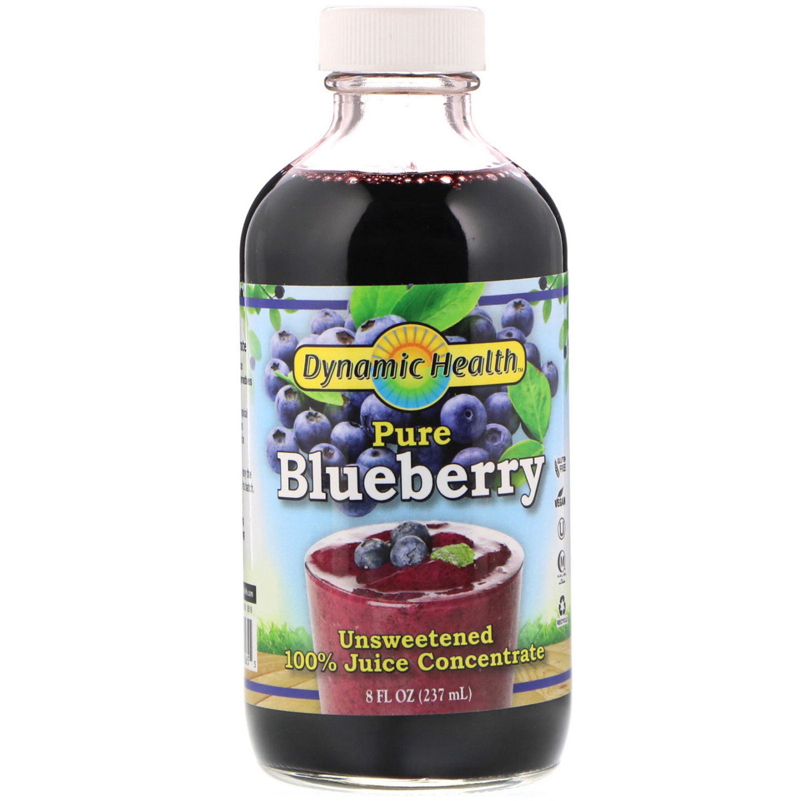 Dynamic Health Laboratories, Pure Blueberry, 100 Juice Concentrate