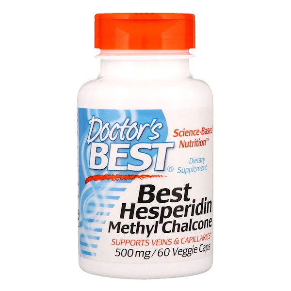 Doctor's Best, Best Hesperidin, Methyl Chalcone, 500 мг, 60 растительных капсул