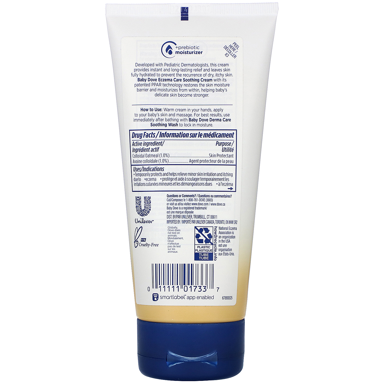 Dove, Baby, Eczema Care, Soothing Cream, 5.1 oz (144 g) iHerb