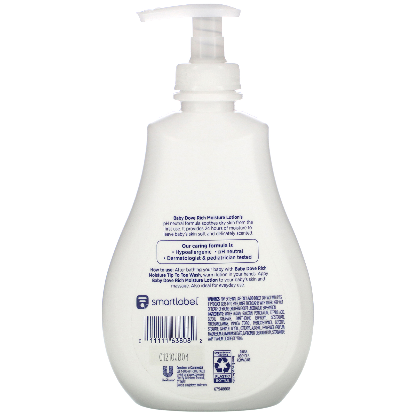 white dove baby lotion