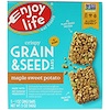 Enjoy Life Foods, Хрустящие батончики с зерном и семечками, Кленовый сироп и сладкий картофель, 5 баточников, 1 унц. (28 г) каждый