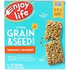 Enjoy Life Foods, Хрустящие батончики с зерном и семечками, Банан и карамель, 5 баточников, 1 унц.(28 г) каждый