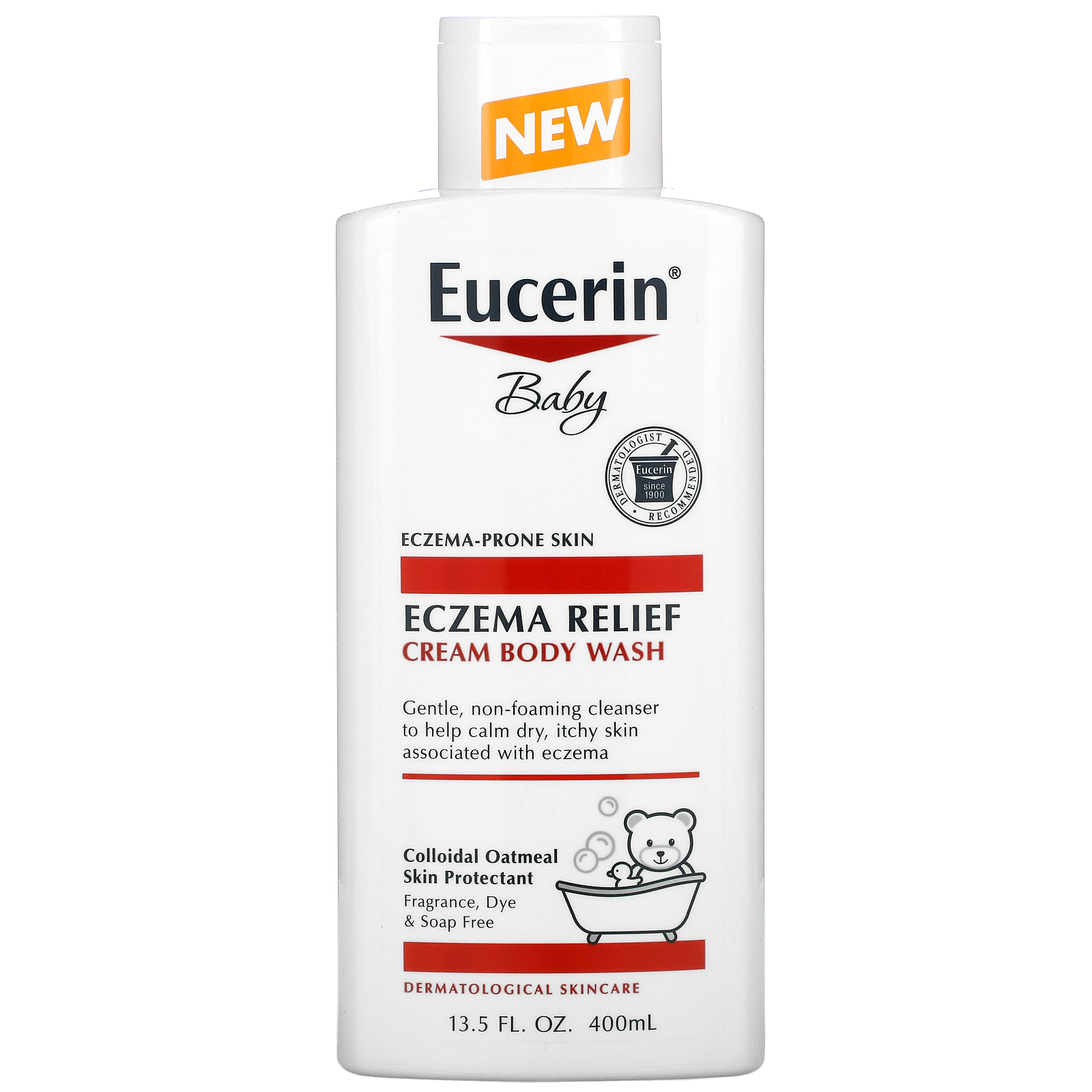 Eucerin, Baby, Eczema Relief, Cream Body Wash, 13.5 fl oz (400 ml) iHerb