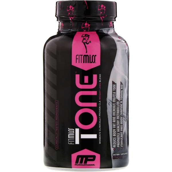 FitMiss, Tone, женская смесь для потери веса с конъюгированной линолевой кислотой (CLA), проверенная в клинических условиях, 60 мягких таблеток