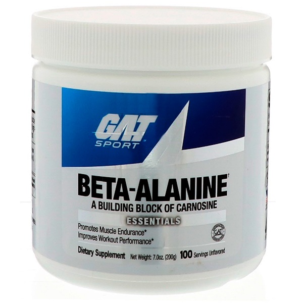 GAT, Бета-аланин, без вкусовых добавок, 200 г