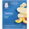 Gerber, Teethers, Gentle Teething Wafers, 7+ Months, Banana Peach, 12 Packs, 2 Wafers Each