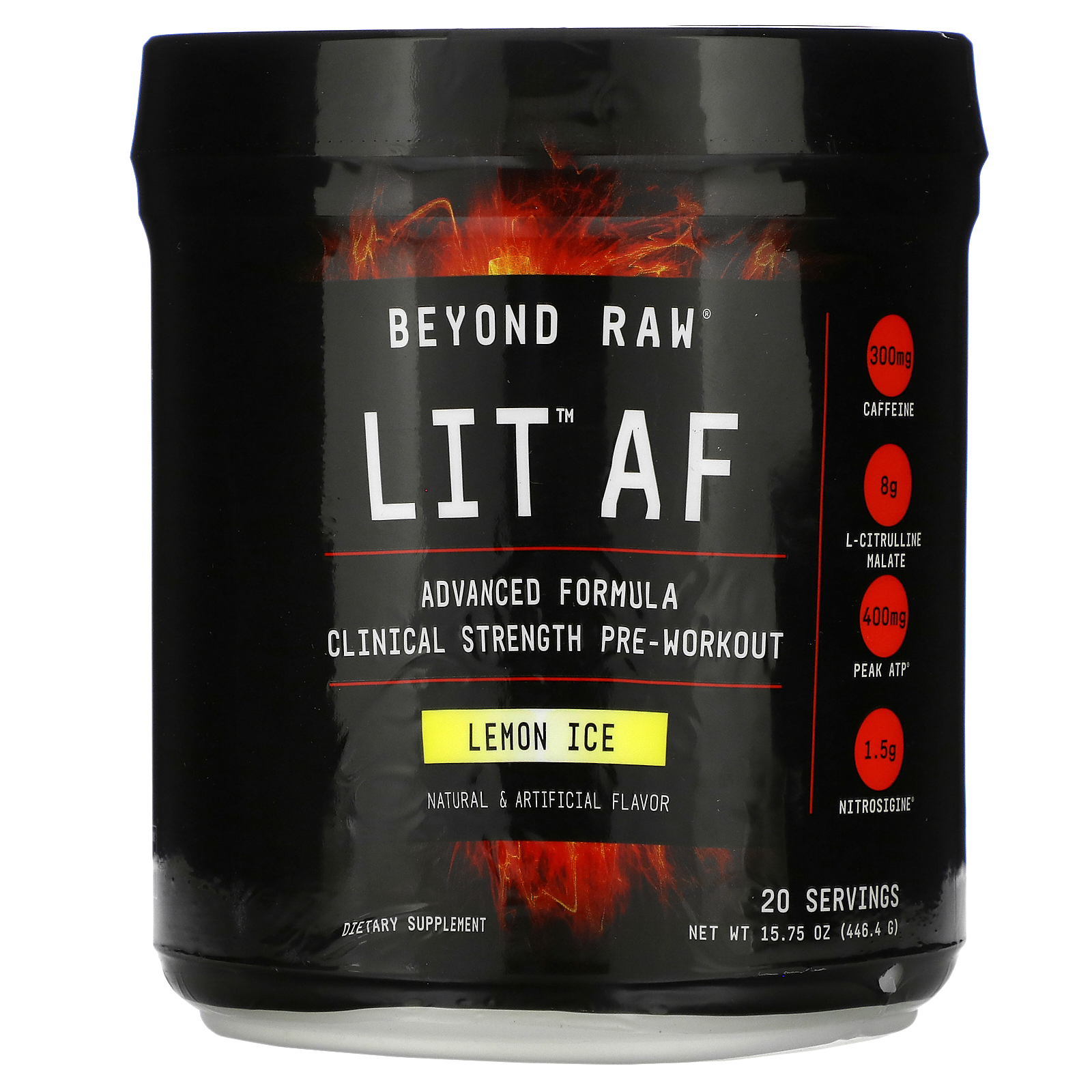 GNC Beyond Raw, Beyond Raw, LIT AF, Clinical Strength Pre