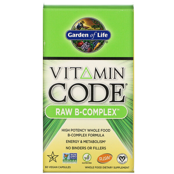 Garden of Life, Vitamin Code, Raw K-Complex, 60 веганских капсул