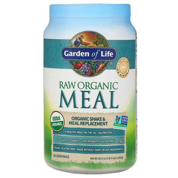 Garden of Life, RAW Organic Meal, Shake & Meal Replacement, 2 lb 5 oz