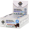 Garden of Life, Sport, органический протеиновый батончик на растительной основе, со вкусом шоколадной помадка, 12 батончиков, весом 75 г (2,7 унции) каждый