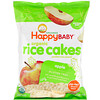 Happy Family Organics, Органические рисовые хлебцы, перекус из воздушного риса, яблоко, 40 г (1,4 унции)