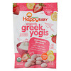 Happy Family Organics, Organic Greek Yogis, с клубникой и бананами, 28 г (1 унция)