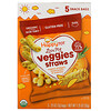 Happy Family Organics, Счастоивый малыш Organics, люблю мои овощи, мешочки с соломкой из нута, органический батат и размарин, 5 пакетов, 0,25 унции (7 г) каждый