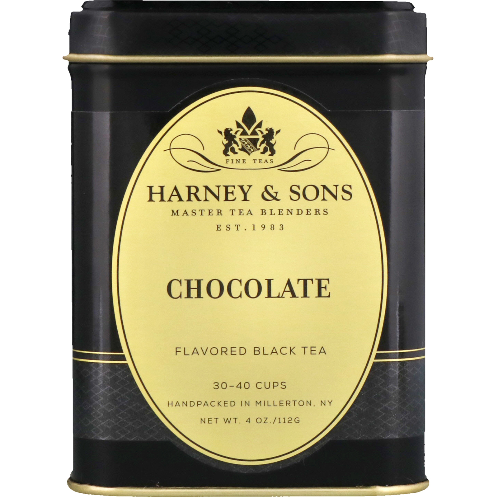 Harney & Sons, Chocolate Flavored Black Tea, 4 oz iHerb