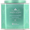Harney & Sons, Травяной напиток с перечной мятой, без кофеина, 30 пакетиков, 1,9 унции (54 г)