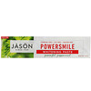Jason Natural, PowerSmile, отбеливающая зубная паста, перечная мята, 170 г (6 унций)