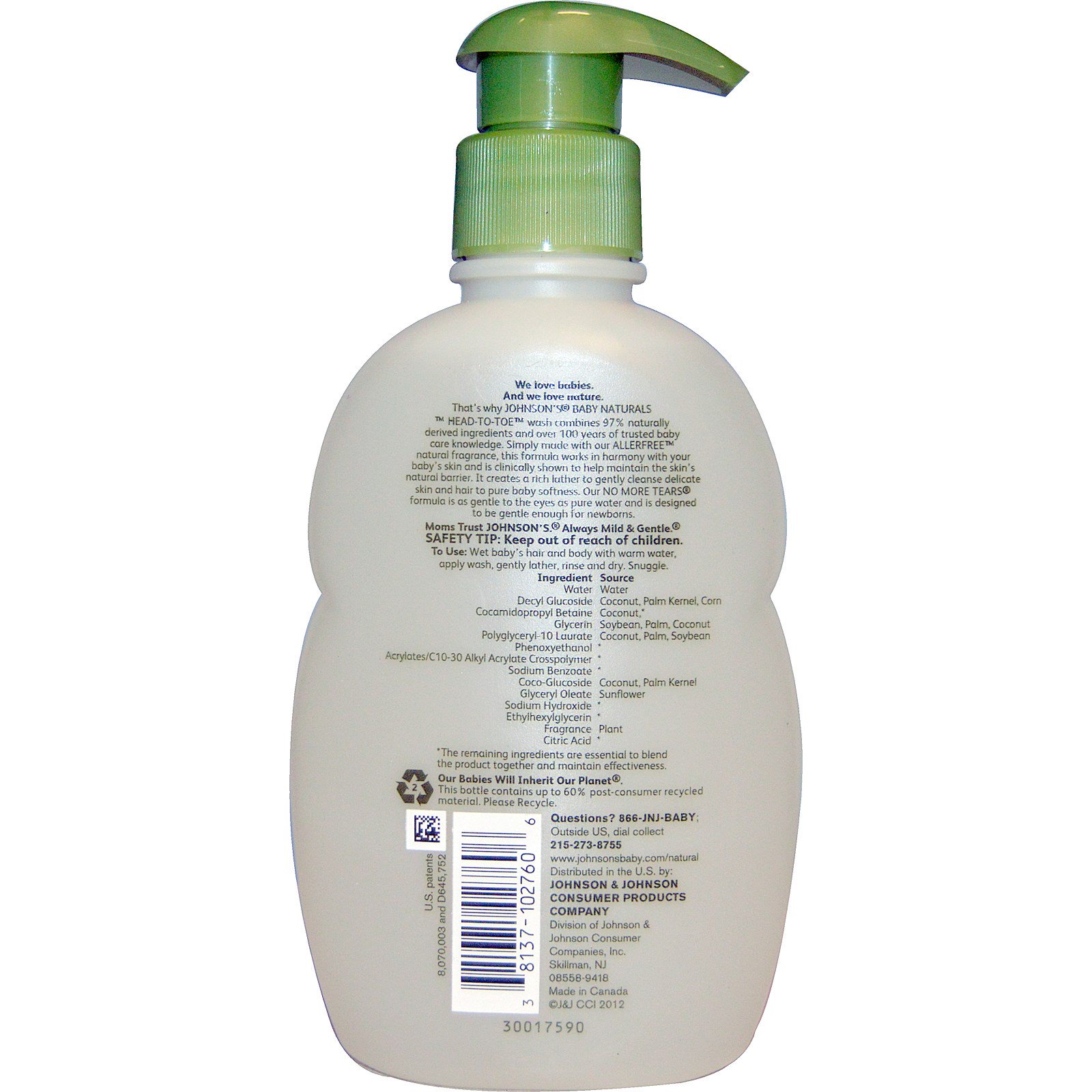 johnson and johnson newborn wash