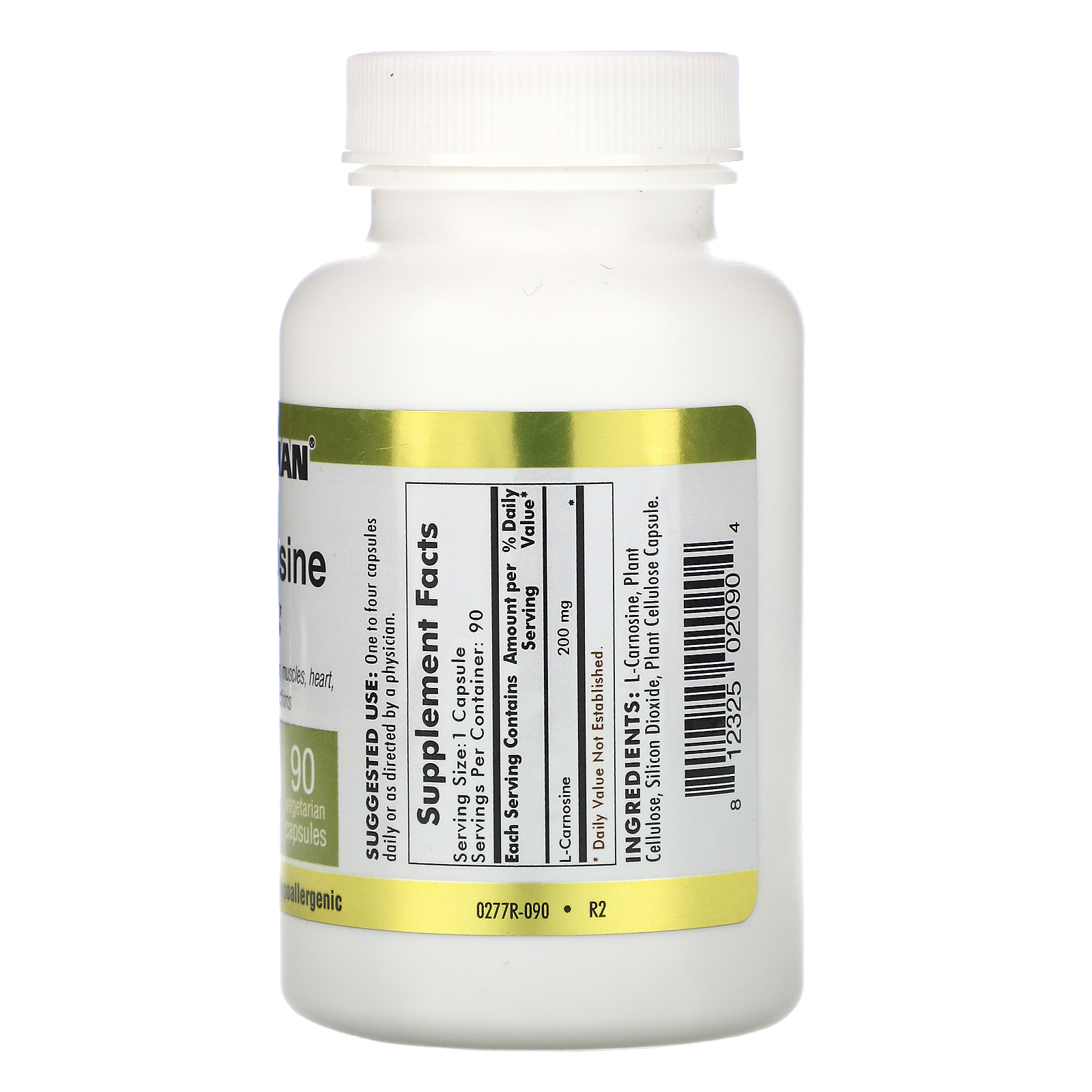 Kirkman Labs, L-Carnosine, 200 mg, 90 Vegetarian Capsules - iHerb