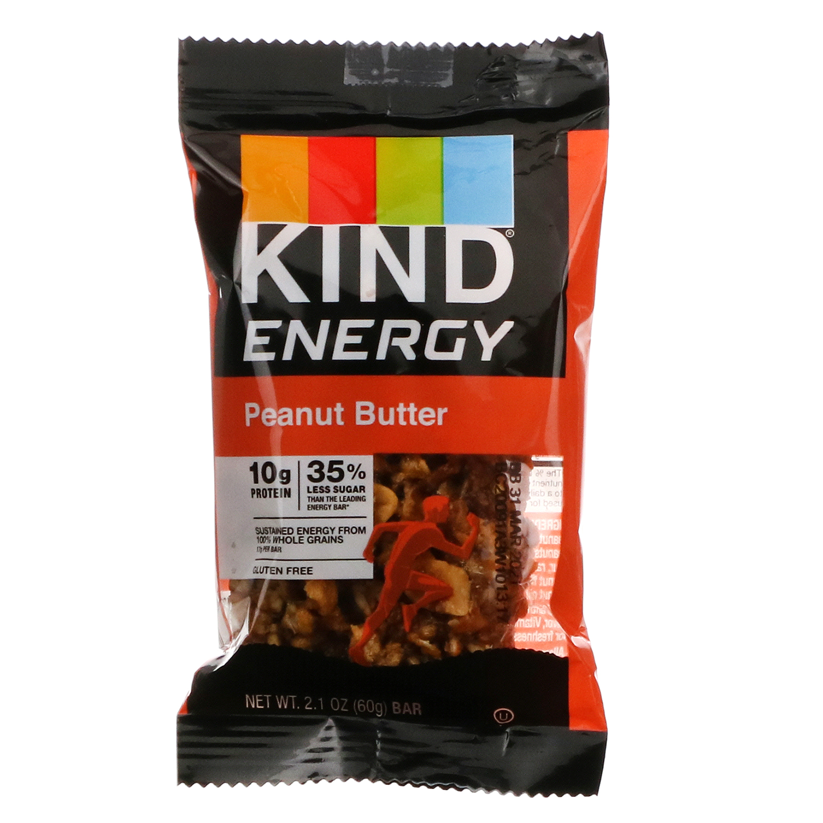 KIND Bars, Energy, Peanut Butter, 12 Bars, 2.1 oz (60 g) Each iHerb