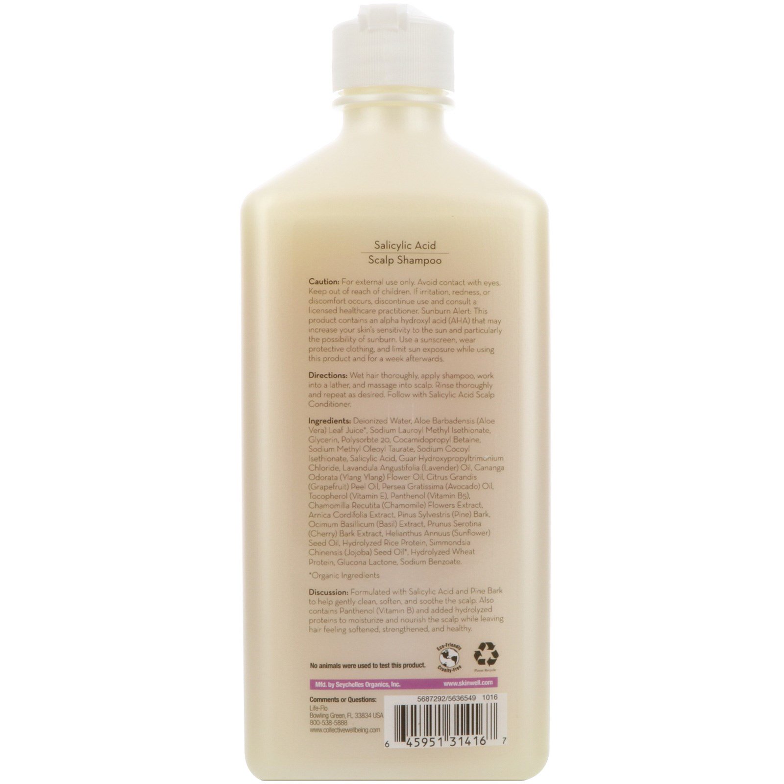 Lifeflo, Salicylic Acid Scalp Shampoo, Citrus, 14.5 fl oz (429 ml) iHerb