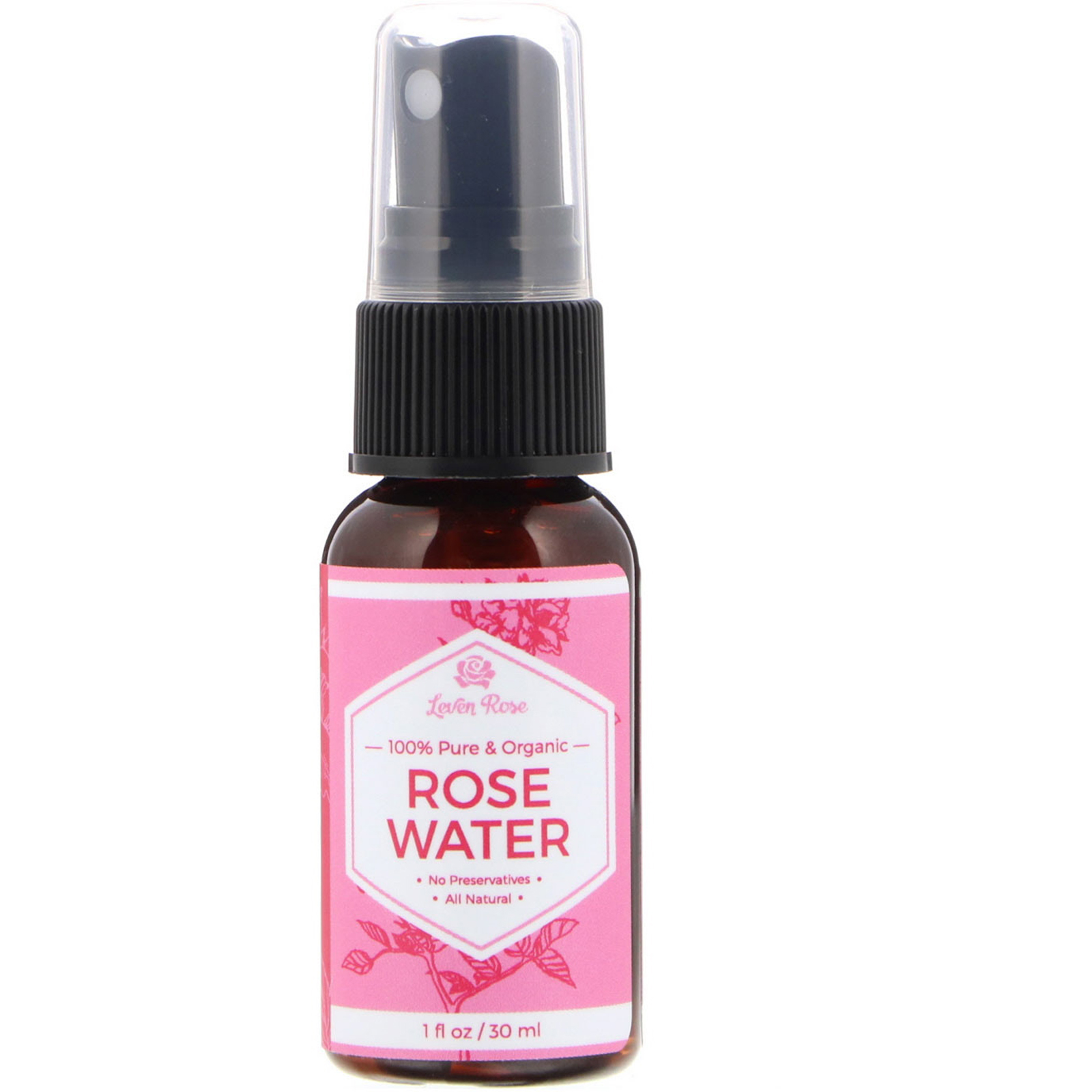 Leven Rose, 100 Pure & Organic Rose Water, 1 fl oz (30 ml) iHerb