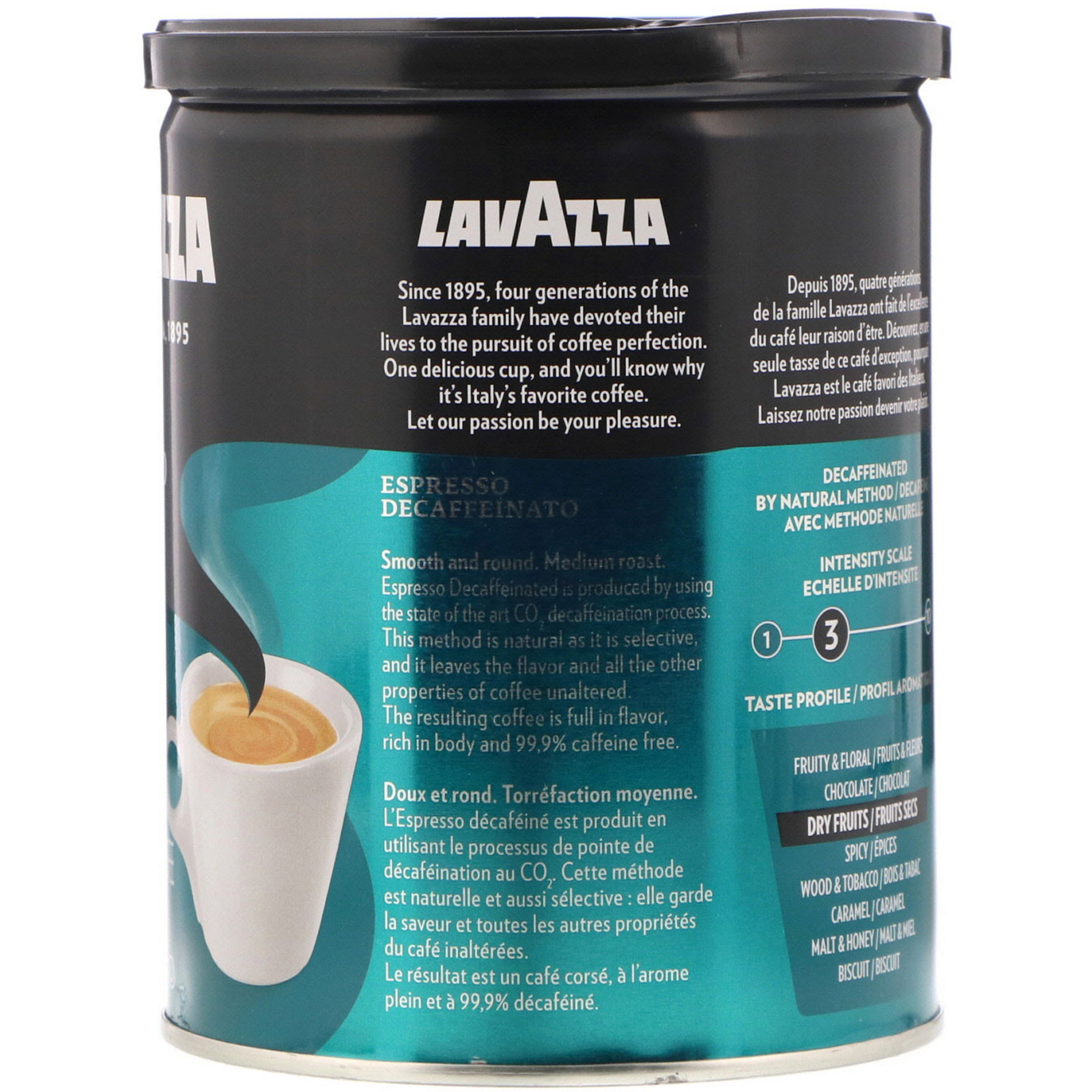 LavAzza Premium Coffees, Молотый кофе без кофеина, эспрессо, 8 унций ...