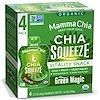 Mamma Chia, Органический сок чиа, энергетическая закуска, магия зелени, 4 пачки, 3.5 унций (99 г) шт.