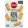 Mary's Gone Crackers, Крекеры Real Thin Crackers, чеснок и розмарин, 141 г