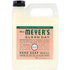 Mrs. Meyers Clean Day, Жидкое мыло для рук в экономичной упаковке с ароматом герани, 975 мл (33 жидких унции)