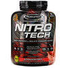 Muscletech, Nitro Tech, сывороточный изолят + рост сухой мышечной массы, вкус клубники, 1,80 кг (3,97 фунта)