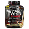 Muscletech, Nitro Tech Ripped, чистый протеин + формула для похудения, французская ваниль, 1,81 кг (4 фунта)