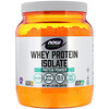 Now Foods, Sports, изолят сывороточного протеина, без добавок, 544 г