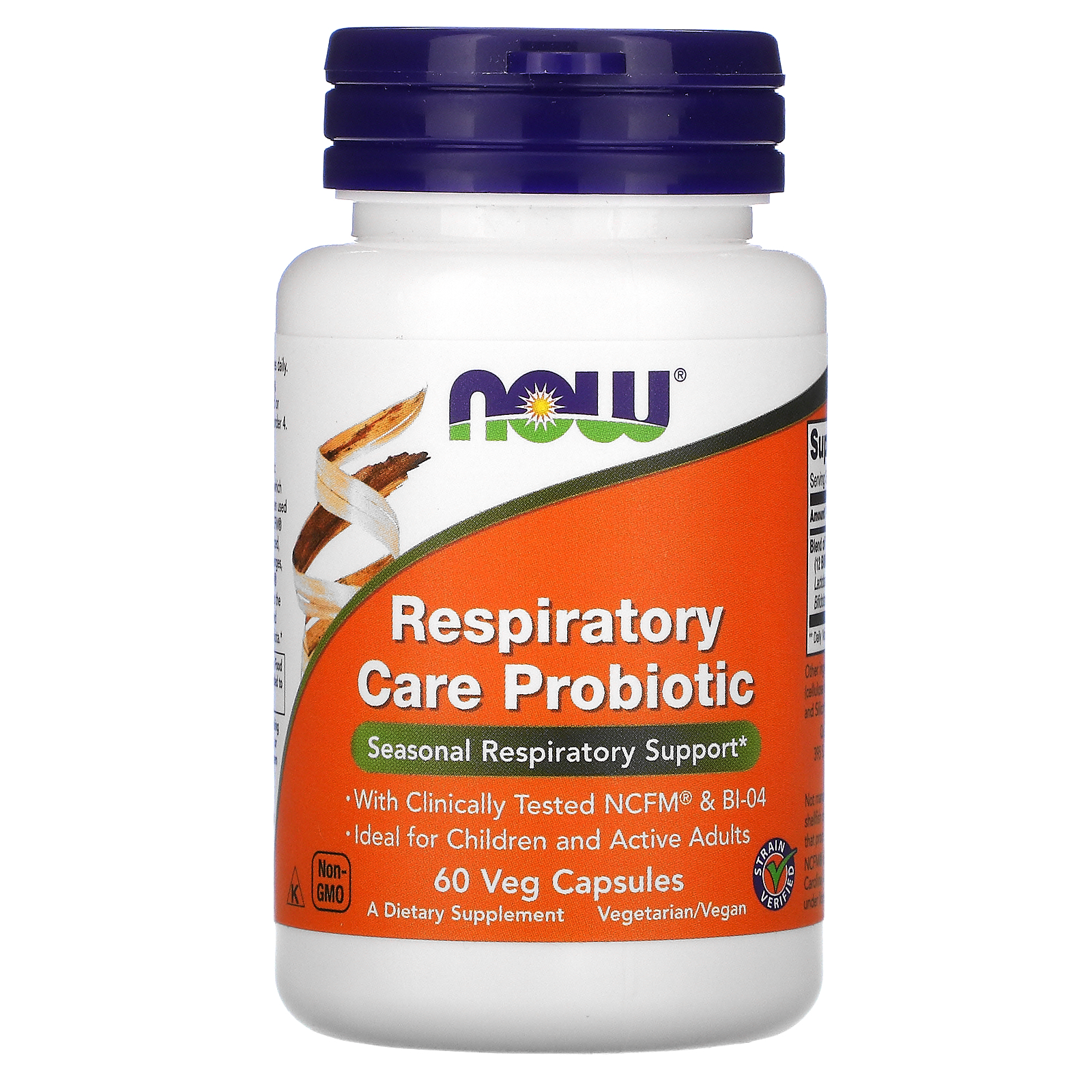Now Foods, пробиотик для поддержки дыхательной системы, 60 растительных ...